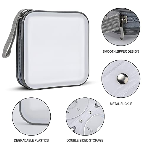 Étui de rangement pour CD DVD 40 pièces pour maison et auto