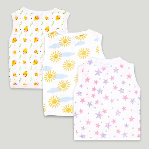 Image of Kidbea Extra Soft Mulmul Cotton Jhabla Cloth for New Born Baby Set