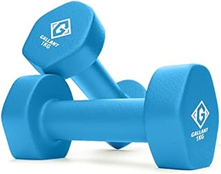 Gallant Neoprene Dumbbells Hand Weights - Excellent Dumbbell Weight 1kg 2kg 3kg 5kg 8kg 10kg Pair | For Men Women