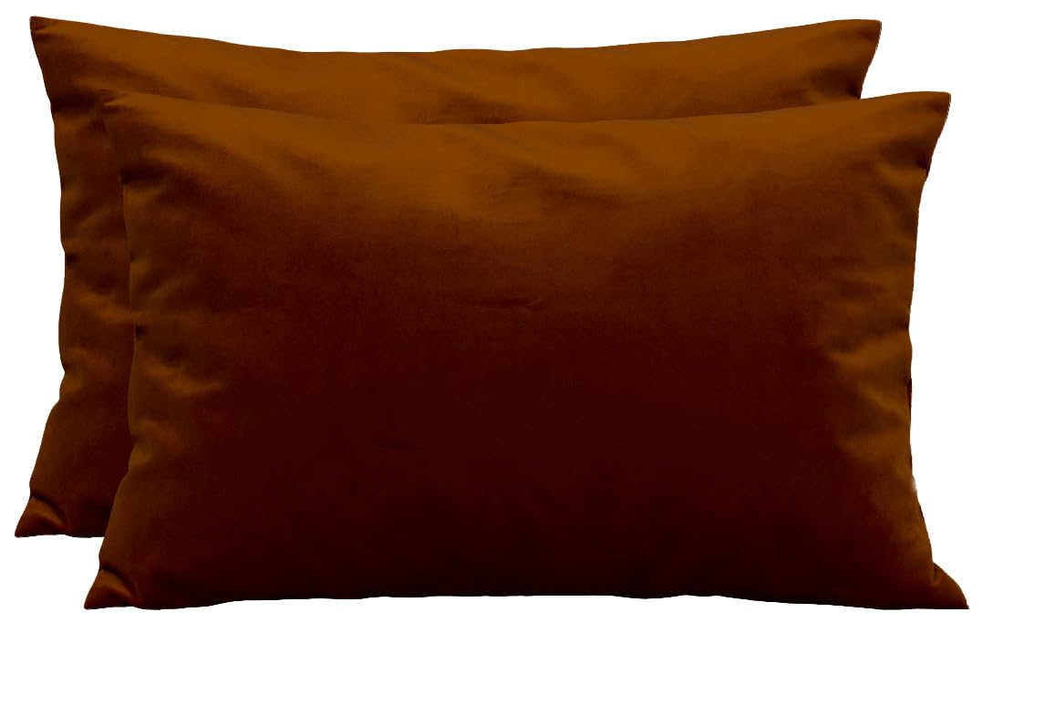 TangDepot 2-Pack Super Soft Velvet Pillow Covers, 20x20 Grass Green — view 99