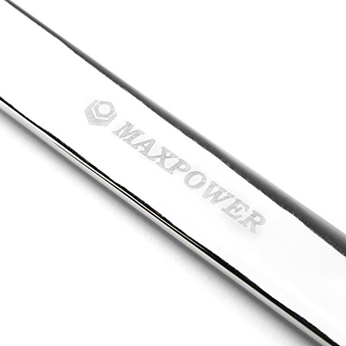 Maxpower 8Pcs Sae Combination Wrench Set, Professional Open And Box End Spanners With Mirror Finish, Made With Forged And Heat-Treated Cr-V Steel, 12-Point Design, Size Includes 5/16In - 7/8In #TOP4