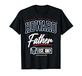Howard University - HU HBCU Father T-Shirt, Men, Black, X-Large