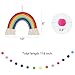 Mkono Tassel Garland Pom Pom Ball String Banner Macrame Rainbow Wall Hanging Decorative Colorful for Boho Home Decor, Party Supplies, Baby Room, Nursery, Classroom, Dorm Room 2 Pack,Small