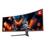MONITOR GAMER PCYES Z-MAX Z49C 49´CURVO DQHD 120HZ 1MS HDMI/DP/USB TYPE-C HAS SPEAKER FREESYNC BLACK VULCAN PMGZ49C144BV