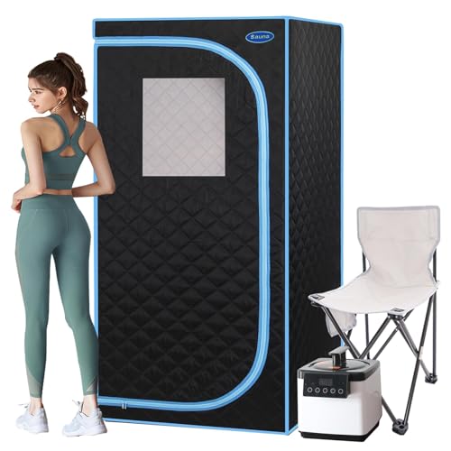 Saunateadlane Portable Steam Sauna 69" with Folding Chair