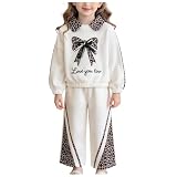 [EOQIFJM] 子供服 キッズ 女の子 セットアップ 長袖 ポロシャツ パンツ 子供 上下セット 春 秋 快適 ジャージ トレーナー スポーツパンツ カジュアル 韓国 お洒落 小学生 女の子服 子供Tシャツ ズボン 2枚セット