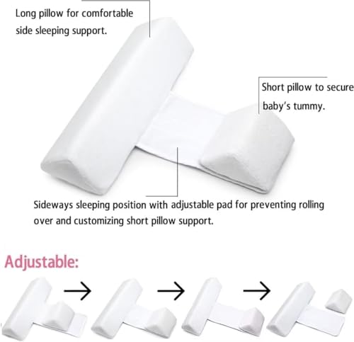 Image of Baby Side Sleeper Weddge Adjustable Soft and Breathable