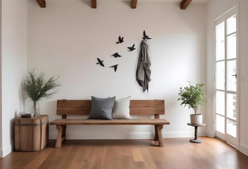 Image of Oslen Set of 6 Self-Adhesive Cute Bird Wall Hooks Key Holder & Clothes Hanger - Heavy-Duty Wall Hangings, Waterproof & Drill-Free - Strong Towel, Coat, and Kitchen Hooks for Bathroom and Kitchen