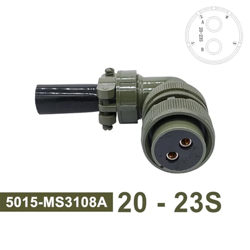 Conector militar MS3108A 20-23S circular MIL-C de enchufe angular para conexiones seguras 2