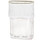 Amscan White Flings Pop-Up Trash Bin