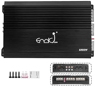 4-Channel high Power Amplifier - Ultra-Thin Stereo 4-Channel car Audio Stereo Amplifier. High, Medium and bass Adjustable Amplifier 4 ohm 6800W car Power Amplifier