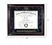 Southern New Hampshire University SNHU Diploma Frame – Officially Licensed - Traditional Mahogany Wood Satin Finish with Bead Frame and Navy Suede and Gold Mats