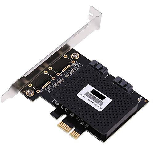 6Gbps PCI-E PCI Express to SATA3.0 2-Port SATA III Expansion Controller Card Adapter Riser Card, PCIE Pci-e to SATA Pcie IDE Post Card Adapter