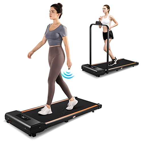 Walking-Pad-Advzon-Under-Desk-Treadmill-20HP-Walking-Pad-Treadmill-Under-Desk-Remote-Control-with-Mobile-Phone-Holder-Free-Installation-LED-Display-2-in-1-DeskTreadmill