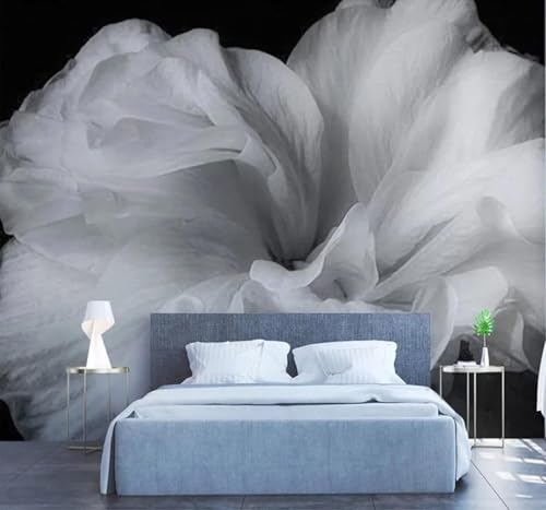 Papier peint 3D relief fleurs soie pour masquer les murs imparfaits