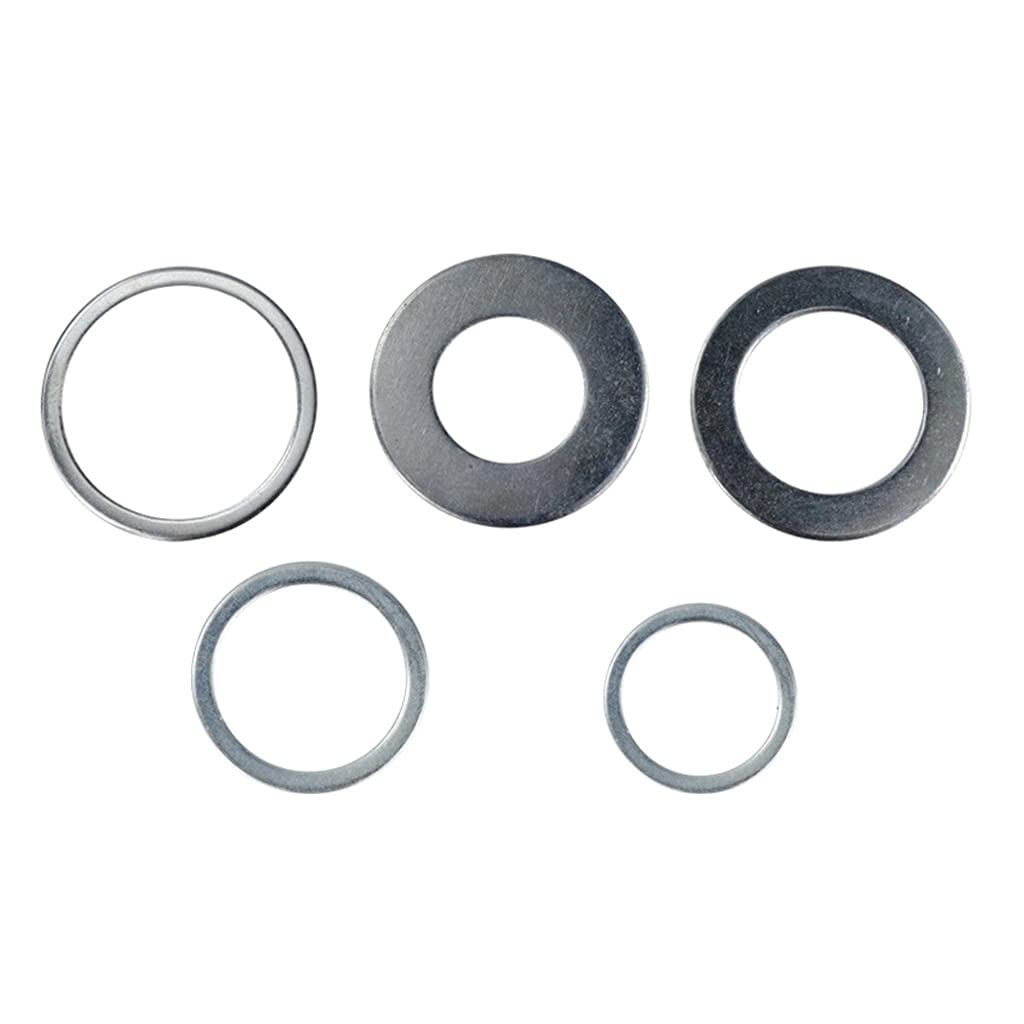 Nihenhao Women's As Pic Shows Circular Saw Reduction Rings High Speed Stainless Steel Cutting Disc Conversion Ring Woodworking Tools 5 Pcs Stainless Steel