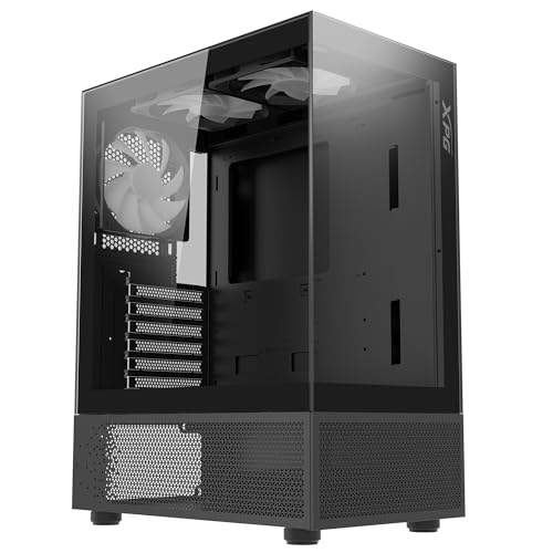 Gabinete para PC XPG INVADER X MINI ATX Mid Tower con 5 ventiladores ARGB y color negro - BKCWW miniatura 4