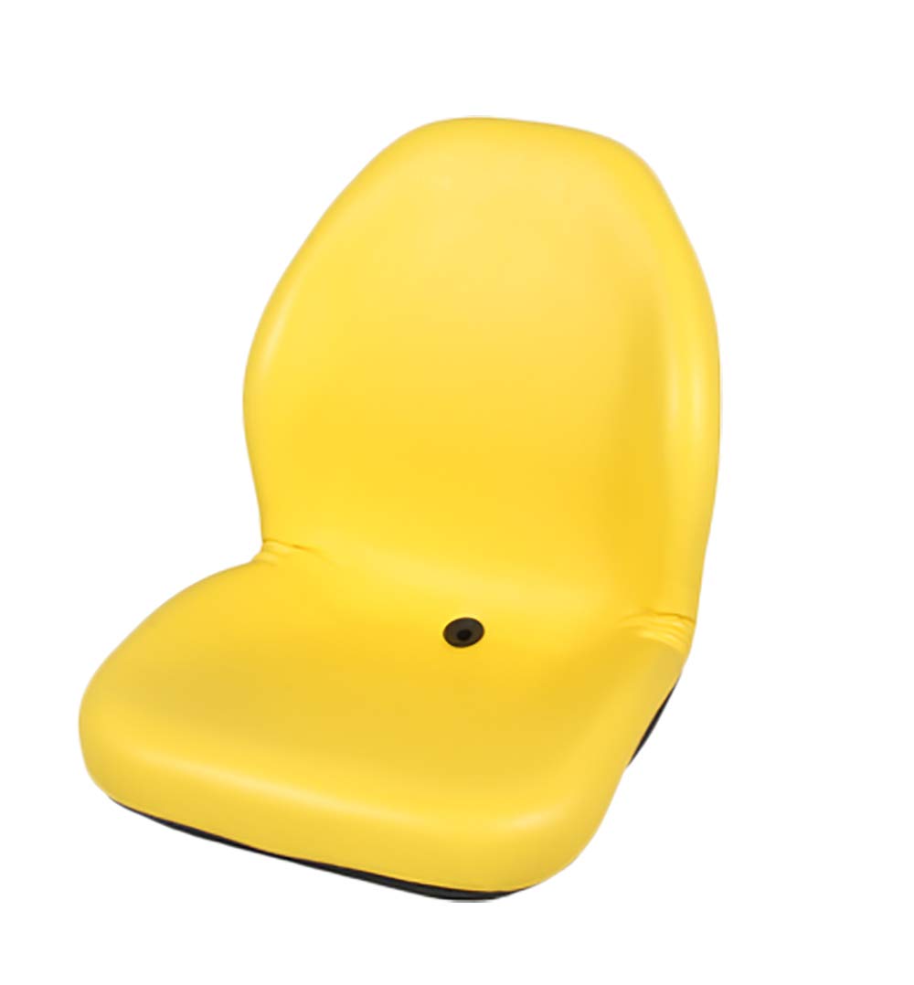 PVC Sitzschale 482mm breit und hoher Rücken passend für JD Rasentraktoren, gelb