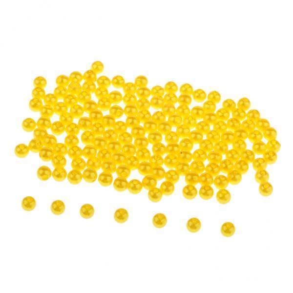 ATORSE 4x150pcs Plastic Round Fishing Bead Lure Sea Fishing Rigs Lure Bait Yellow 5mm-image-17