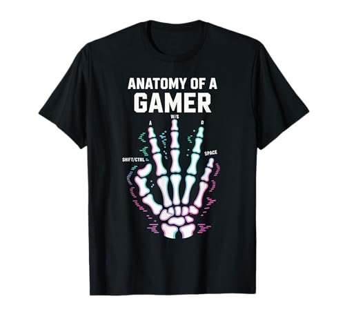 Anatomy Of A Gamer Skeleton Hand Funny Gamers T�V���c
