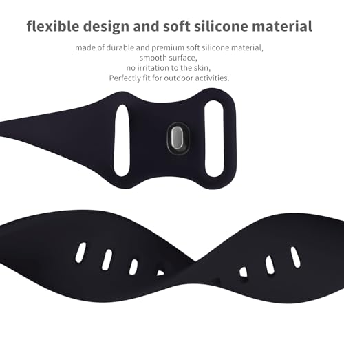 Image of Sport Bands Compatible with Apple Watch Band 38mm /40mm /41mm /42mm /44mm /45mm /49mm Women Men,Soft Silicone Strap Compatible with iWatch Ultra2 /Ultra Series10 /9 /8 /7 /6 /5 /4 /3 /2 /1 /SE Black