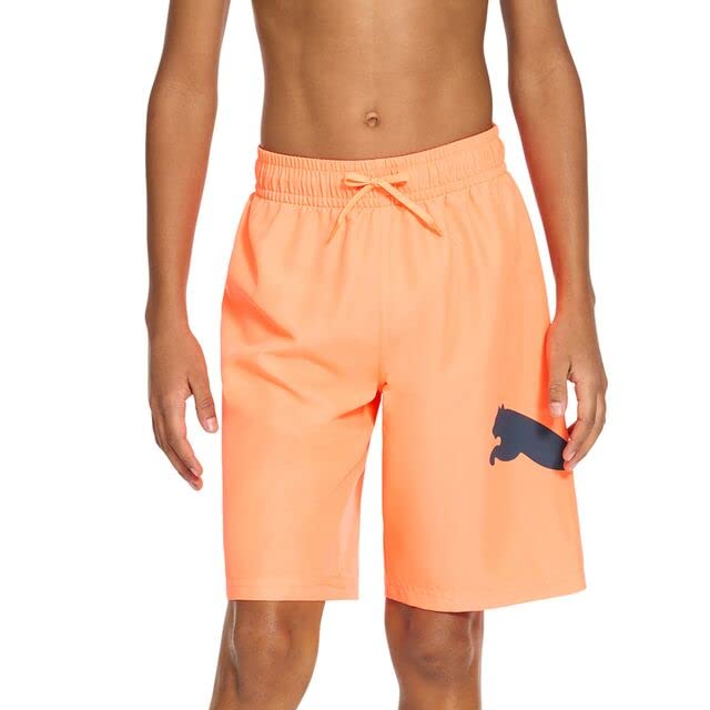 Image of Puma Boys' Fashion Swim Trunks, Water Repellant, Elastic Waistband with Drawcord