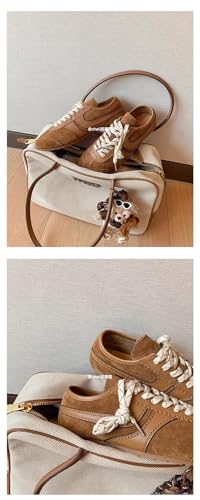 Sneakerina Ballet Sneaker Shoes Leather For Women Girls Flats Cute Casual Lightweight Running Soft - Y2K Retro Non Slip Tennis & Racquet Sport Preppy Elegant Athleisure Trendy Comfortable Walking3