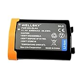 WELLSKY EN-EL4 EN-EL4A 互換バッテリー [ 純正品と同じよう使用可能 純正充電器で充電可能 残量表示可能 ] D2X D2Xs D2H D2Hs D3 D3S D3X MB-D10 MH-21 MH-22 MH-26 MH-26a