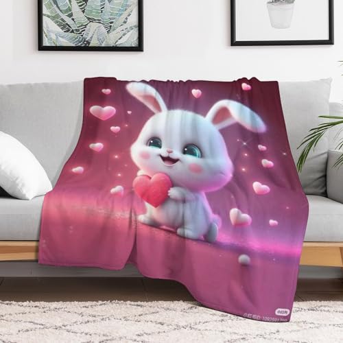 Couverture lapin douce pour des soirées cocooning réussies sur votre canapé - 3