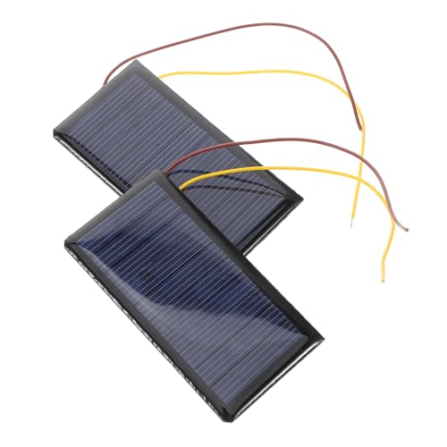 Sosoport 2 Piezas Panel Solar Célula Solar Minidispositivo Solar Microalmacenamiento De Energía Miniequipos Solares Mini Paneles Solares Coche Solar Polisilicio