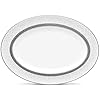 Elevate Your Dining: Buy the Noritake Odessa 14-Inch Platinum Oval Platter – Noritake