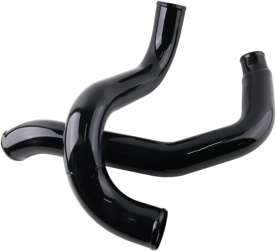 Black Turbo Intercooler Pipe Compatible with 2003-2007 Ford F250, F350 F450 F550 Super Duty 6.0L 363CI OHV V8 Diesel Turbo High Flow Aluminum Pipe