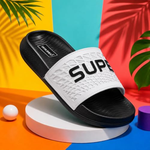 Image of WARKO Slippers For Men | Stylish Chappal For Boys | Soft Cushioned EVA Slides Slipper | Casual FlipFlop Daily Wear Footwear | Indoor Outdoor Use
