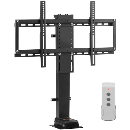VEVOR Motorized TV Lift Stroke Length 39.4 Inches Motorized TV Mount Fit for 32-70 Inch TV Lift with Remote Control Height Adjustable 28.74-68.11 Inch,Load Capacity 154 Lbs (32'-70'(1000mm)