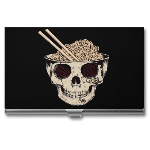 Ramen Brain Business Card Holder Slim Credit Case Pocket Name Case Wallet for Men Women