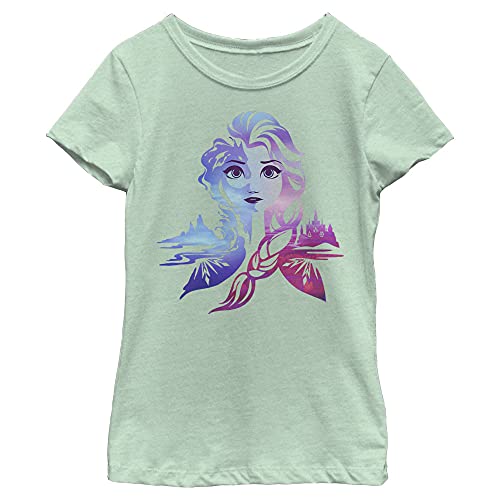 Image of Girl's Frozen 2 Ice Art Princess Elsa T-Shirt