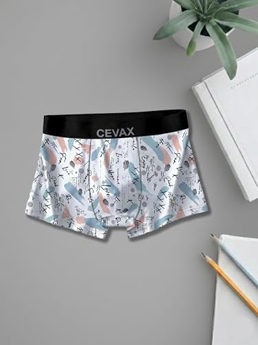 Image of Men's Boxer Briefs, Premium Cotton Stretch, 5-Pack, Navy Grey Maroon Teal Black