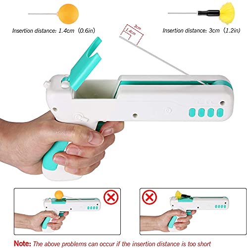 Image of Pets Empire Cat Toy Gun, Interactive Cat Toy Gun Shape Toy with Ball & Feather, Indoor Exercise Funny Cat Stick Toy 1 Piece (Color May Vary)