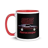 1987 Chevy Monte Carlo SS Aerocoupe Burgundy Classic Car Mug with Color Inside