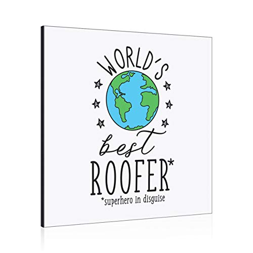 Cadre photo décoration murale World's Meilleur Couvreur Gift Base