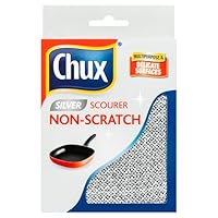 Chux Non-Scratch Silver Scourer, Multipurpose Cleaning for Most Surfaces, 1 Count