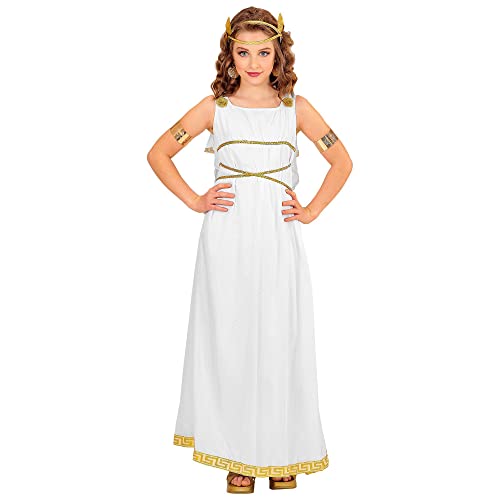 W WIDMANN MILANO Party Fashion - Costume pour enfant Déesse grecque, robe, couronne de laurier, Romaine, carnaval