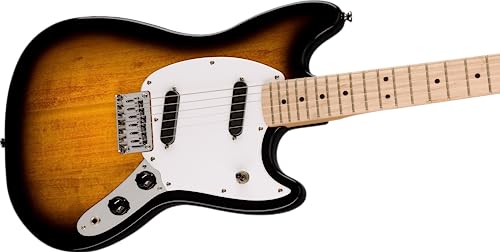 Image of Squire Sonic Mustang Electric Guitar, 2-Color Sunburst, Maple Fingerboard
