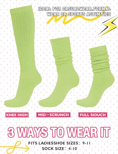 Image of Buauty Slouch Socks for Women, Soft Extra Long Chunky Scrunch Knee High Sock Winter Knit Slouchy Socks Leg Warmmers