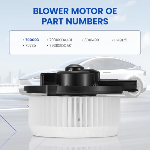 Image of HVAC Blower Motor 75735 700003 Compatible with Honda Accord 03-07 Ridgeline 08-14, Compatible with Acura TSX 2004-2008, 79310SDAA01, 79310SDCA01, PM9175 A /C Blower Motor Assembly