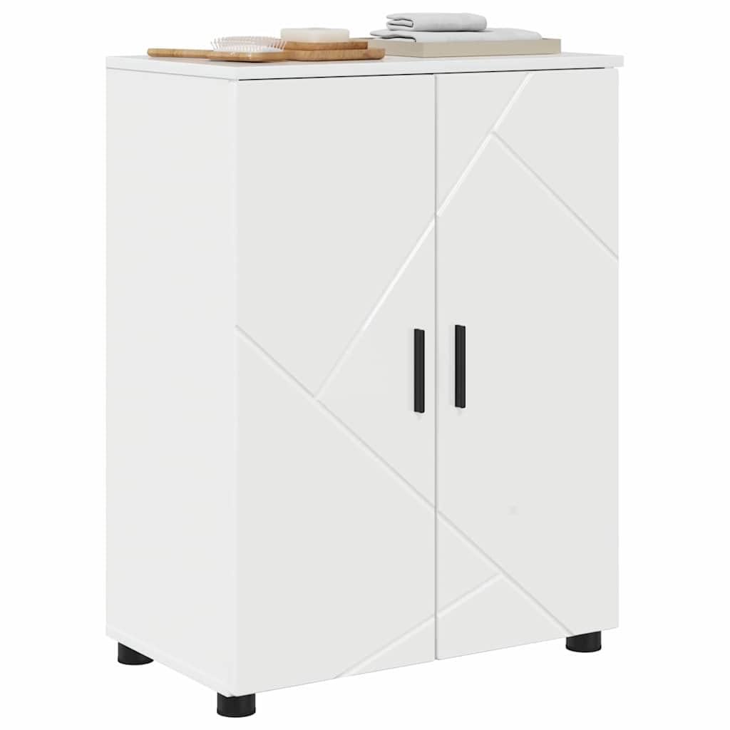 Cabinet de Salle de Bain Blanc Brillant 60 x 35 x 80 cm,Meubles-lavabos de Salle de Bains,883308