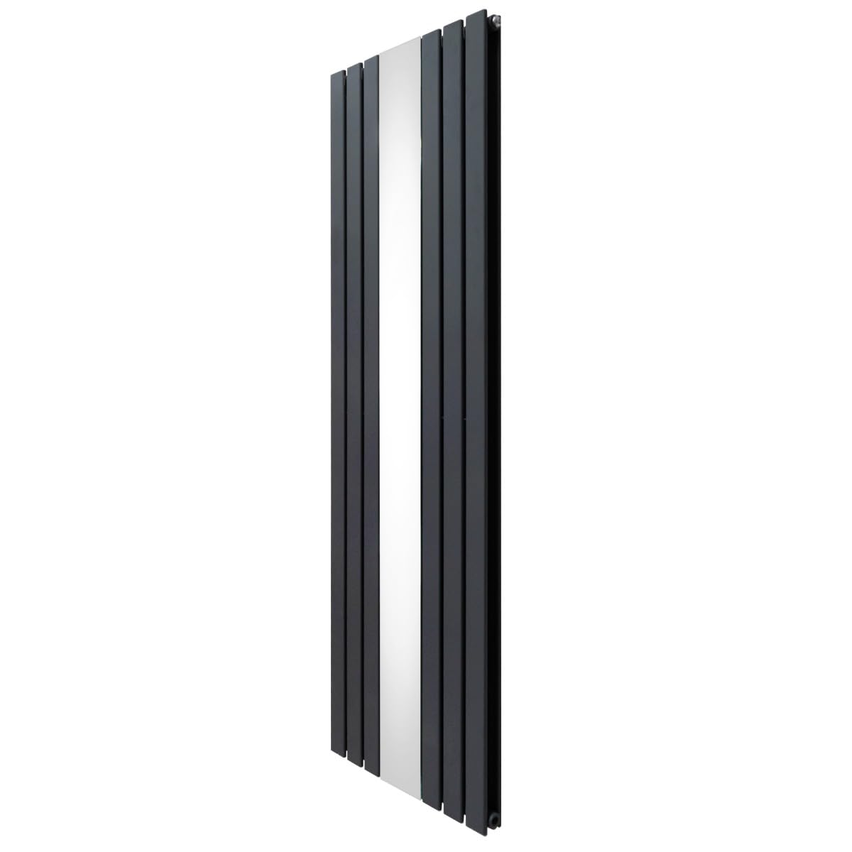 Flat Panel Radiator With Mirror 1800mm X 425mm Modern Designer Double Column Vertical Heater Gloss White Carbon Steel Wall Mounted Kitchen Living Room - View #14