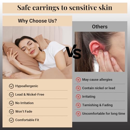 AOEDEJ G23 Titanium Silver Hoop Earrings 18G Small huggie hoop earrings 8mm/10mm/12mm Cartilage for Sensitive Ears for Multiple Piercing Cartilage Hoop Earring Stack Jewelry 6