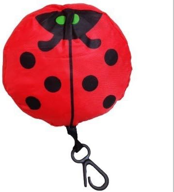 More RM 10PCS/Lot Reusable Foldable Strawberry bag Several Colors Shopping Bag (10pc ladybug)