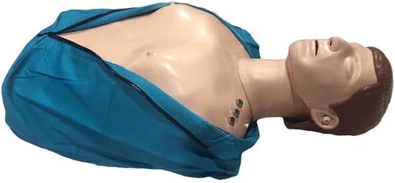 - ISKO® CPR Training Mannequin Half Body for cpr First Aid Training Manikin with feedback indicators and Medical Model Cardiopulmonary Resuscitation Simulator for Patient Education and Teaching
